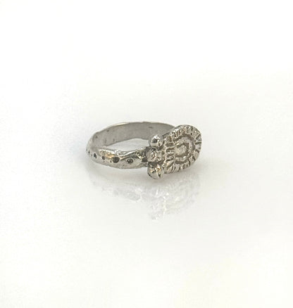 Ashur Silver Pinky Ring